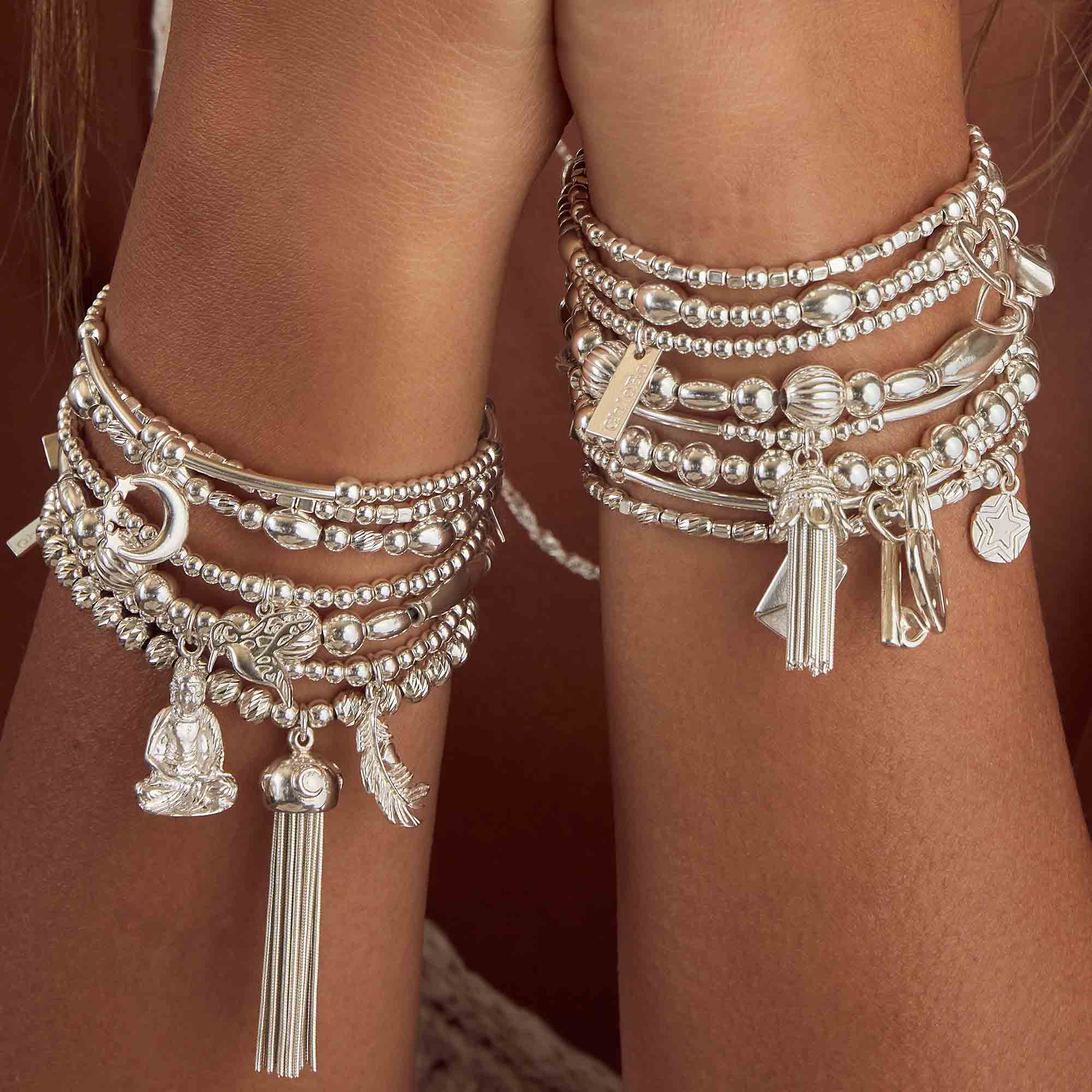 Cute Charm Heart In Feather Bracelet - Image 9