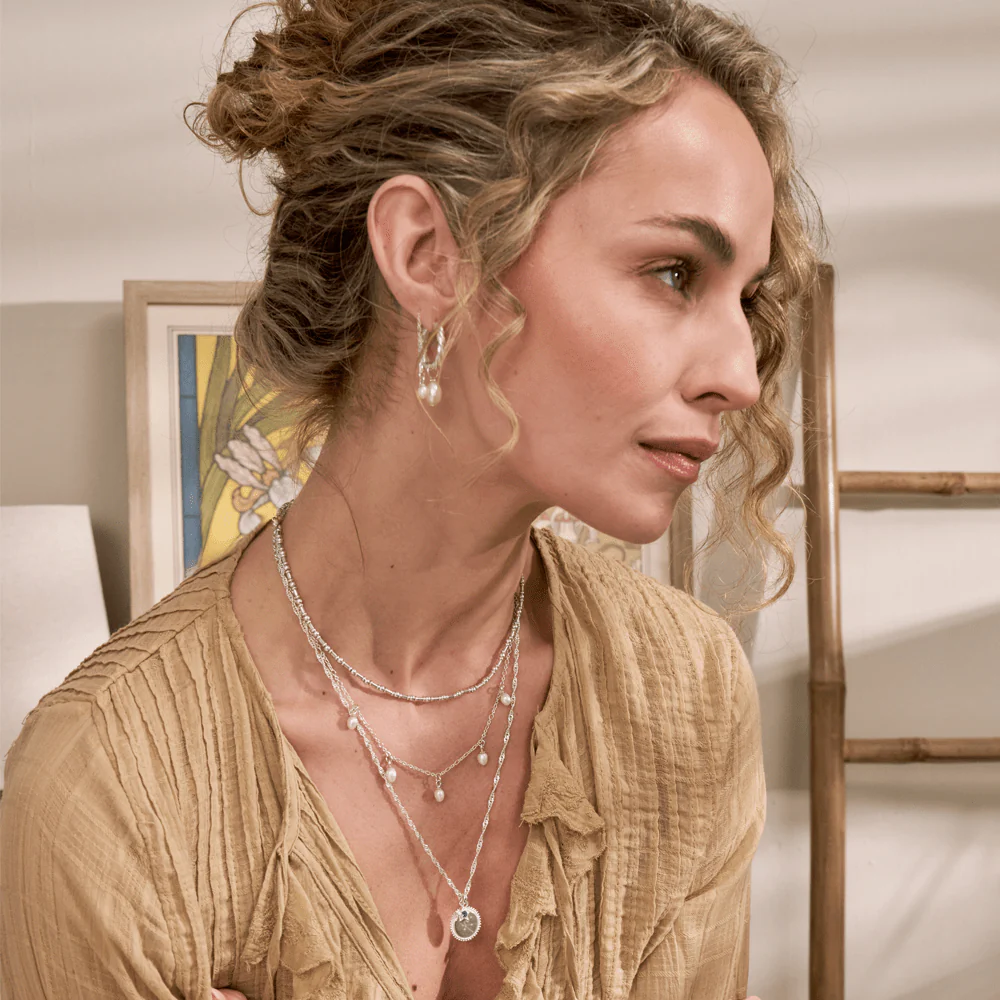 Ethereal Multi Pearl Drop Necklace - Image 9