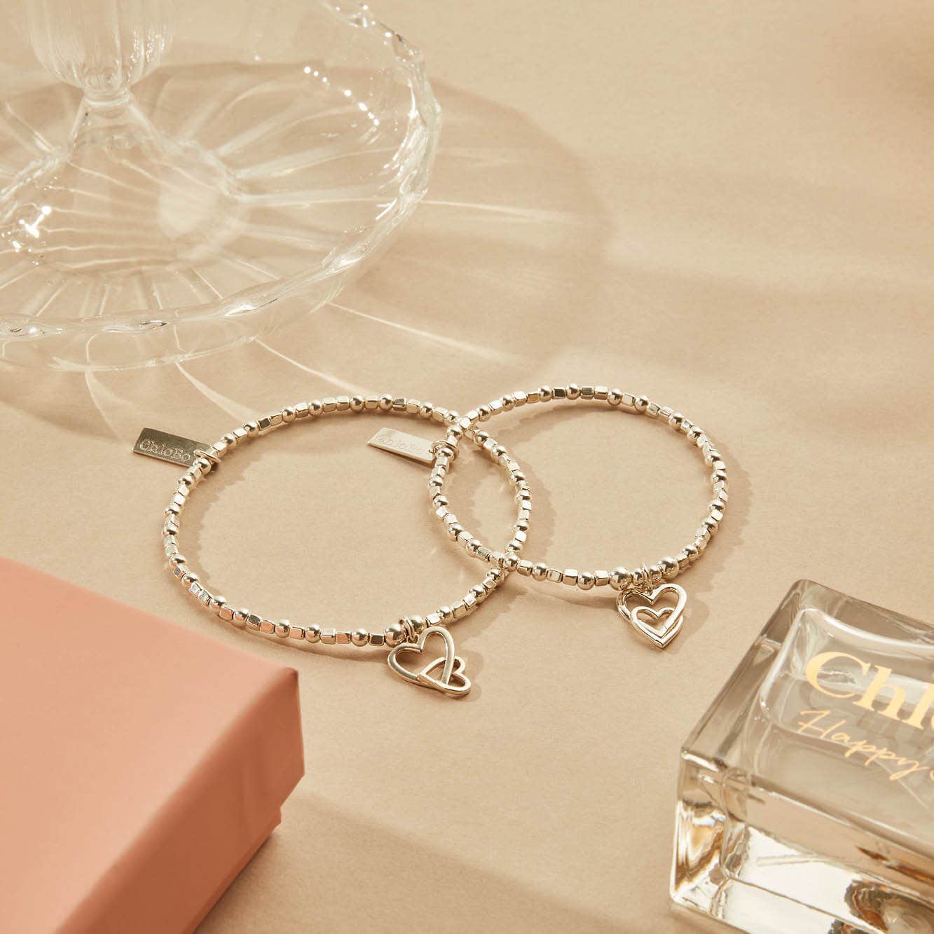 Children's Mini Cube Interlocking Love Heart Bracelet - Image 4