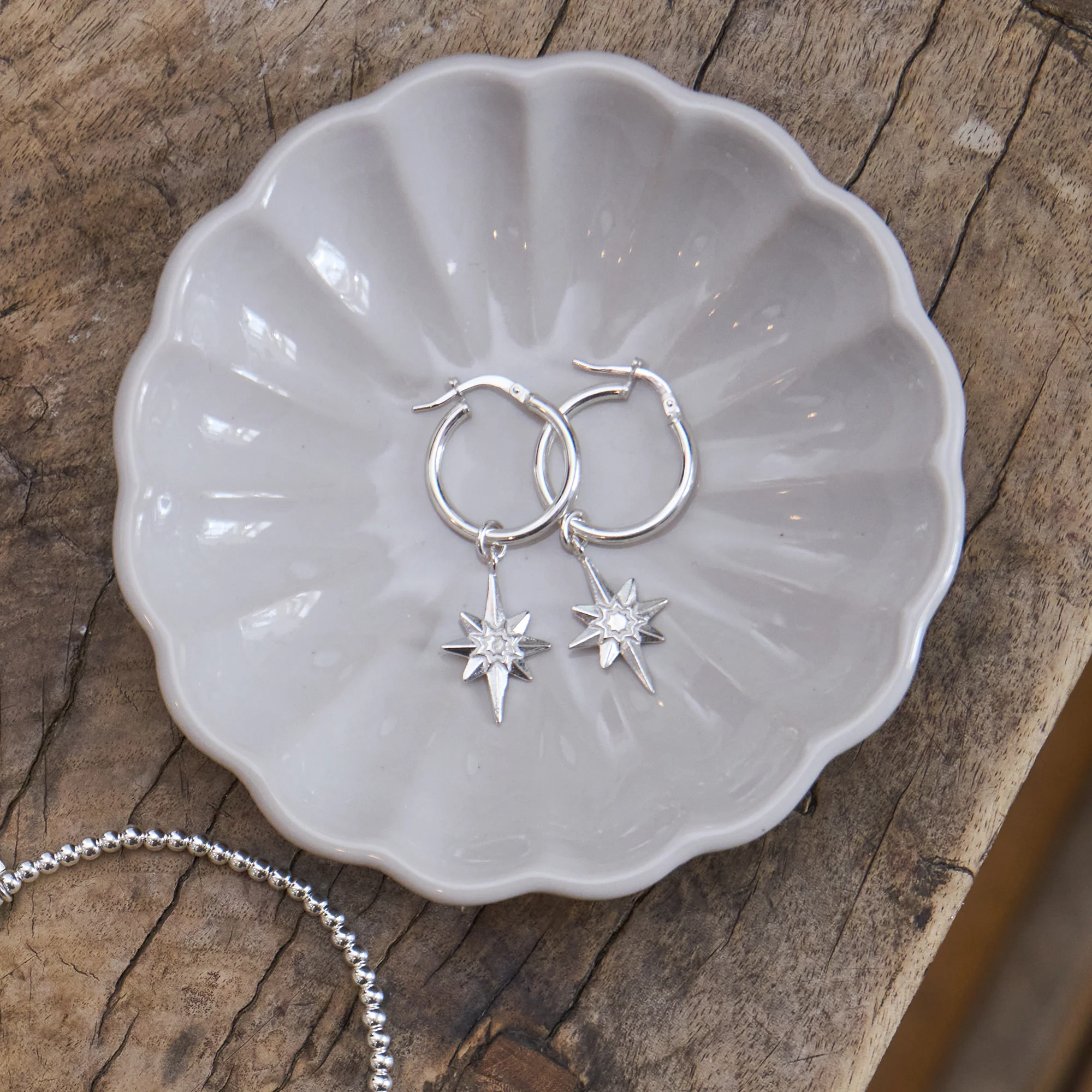 Lucky Star Hoop Earrings - Image 4
