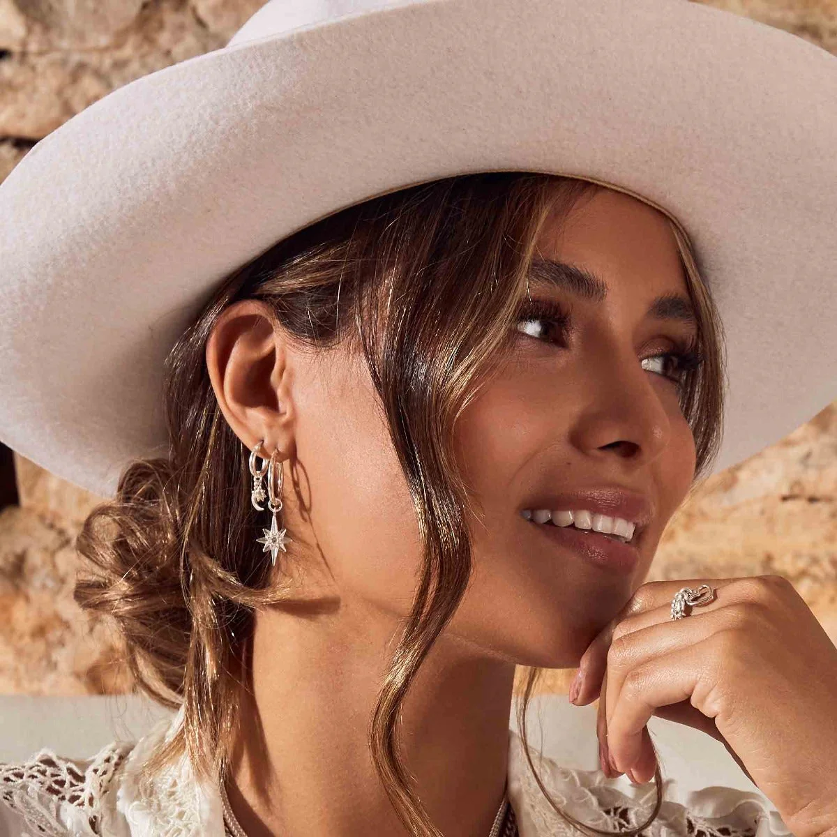 Lucky Star Hoop Earrings - Image 5