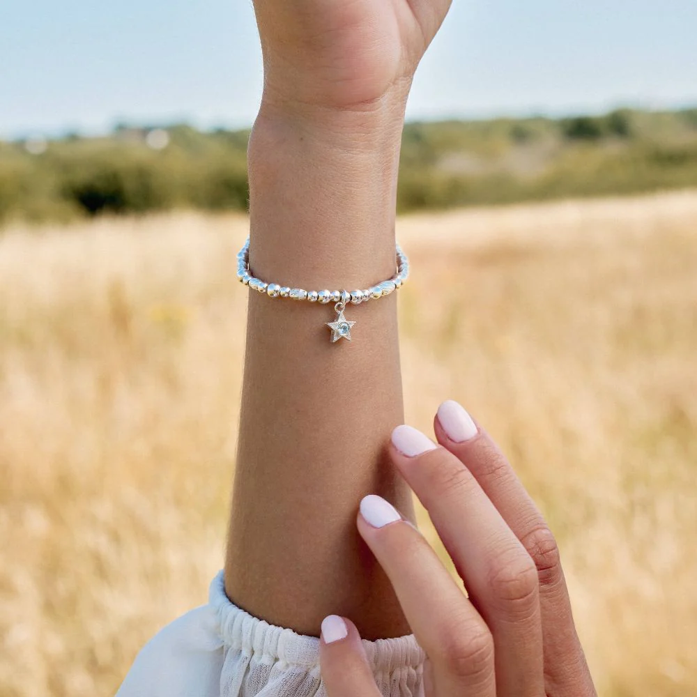 March Birthstone Bracelet - Image 3