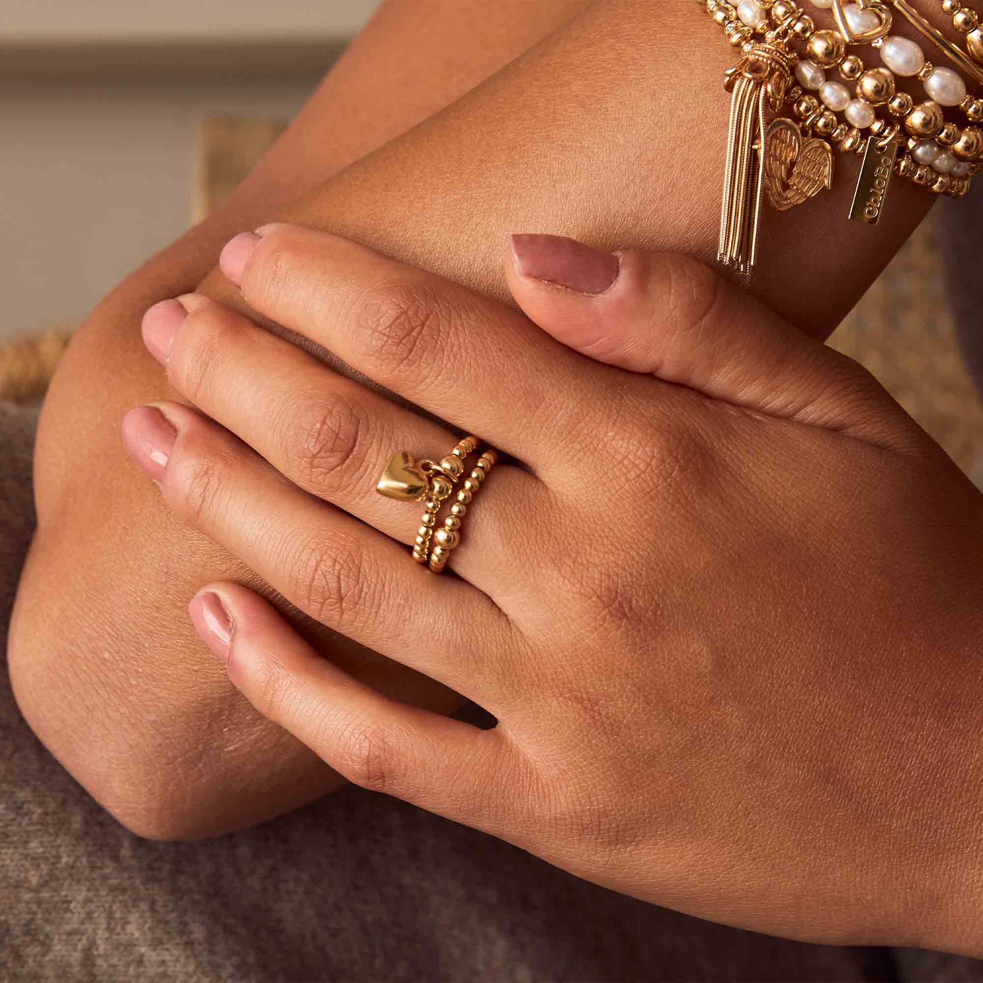 Mini Puffed Heart Ring - Image 3