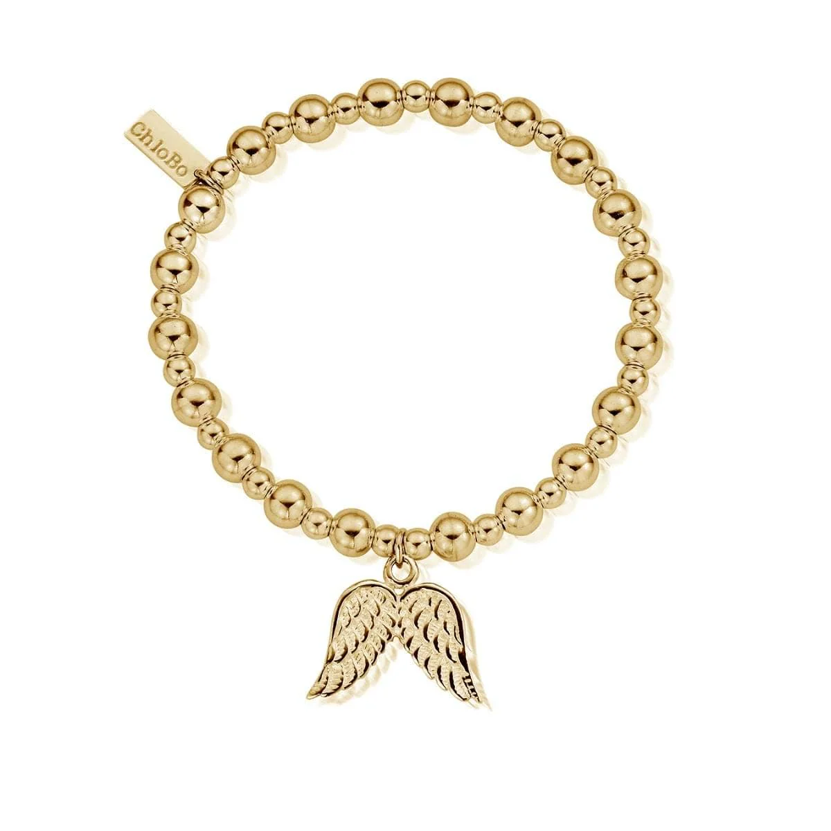 Mini Small Ball Double Angel Wing Bracelet - Image 9
