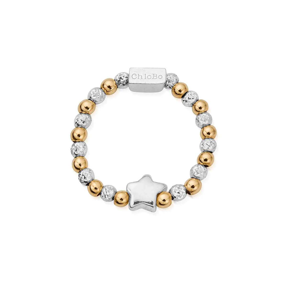 Mixed Metal Inset Star Ring - Image 7