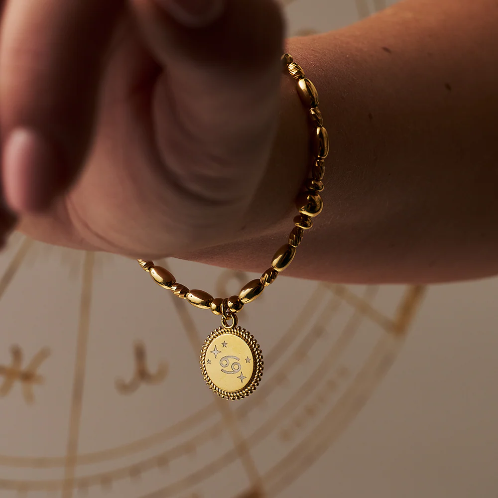 Personalised Multi Rice Moon Coin Bracelet - Image 12