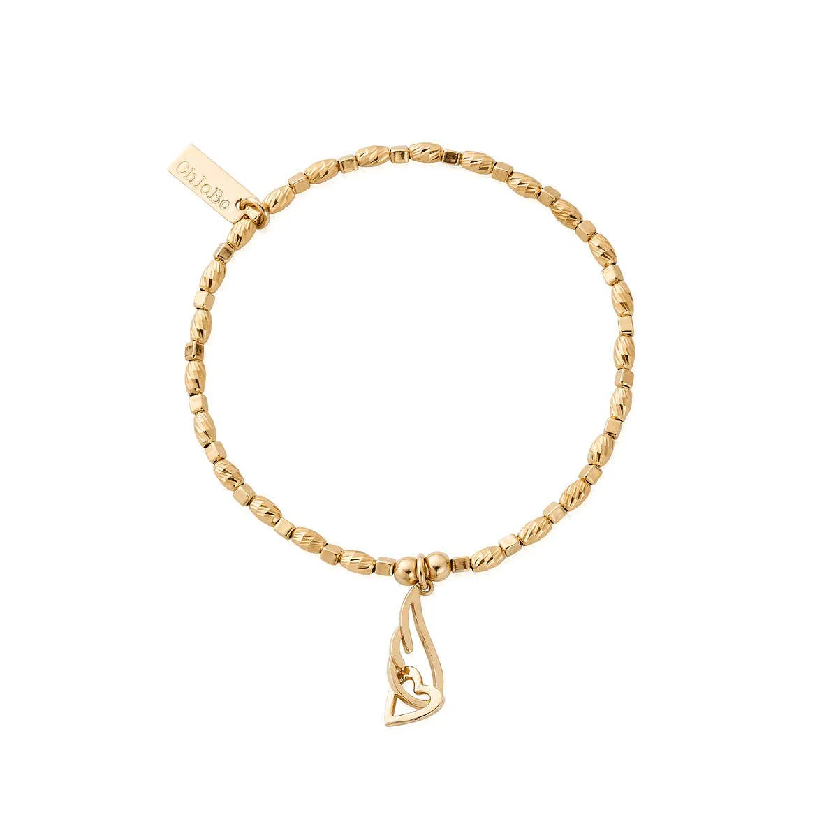 Soul Glow Interlocking Heart & Angel Wing Bracelet - Image 11