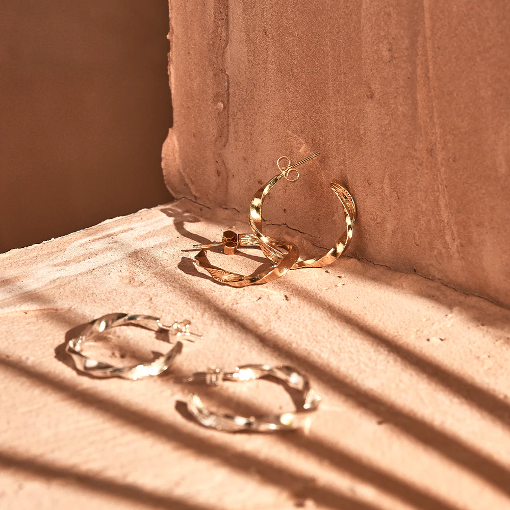 Sun Twisted Hoops - Image 5