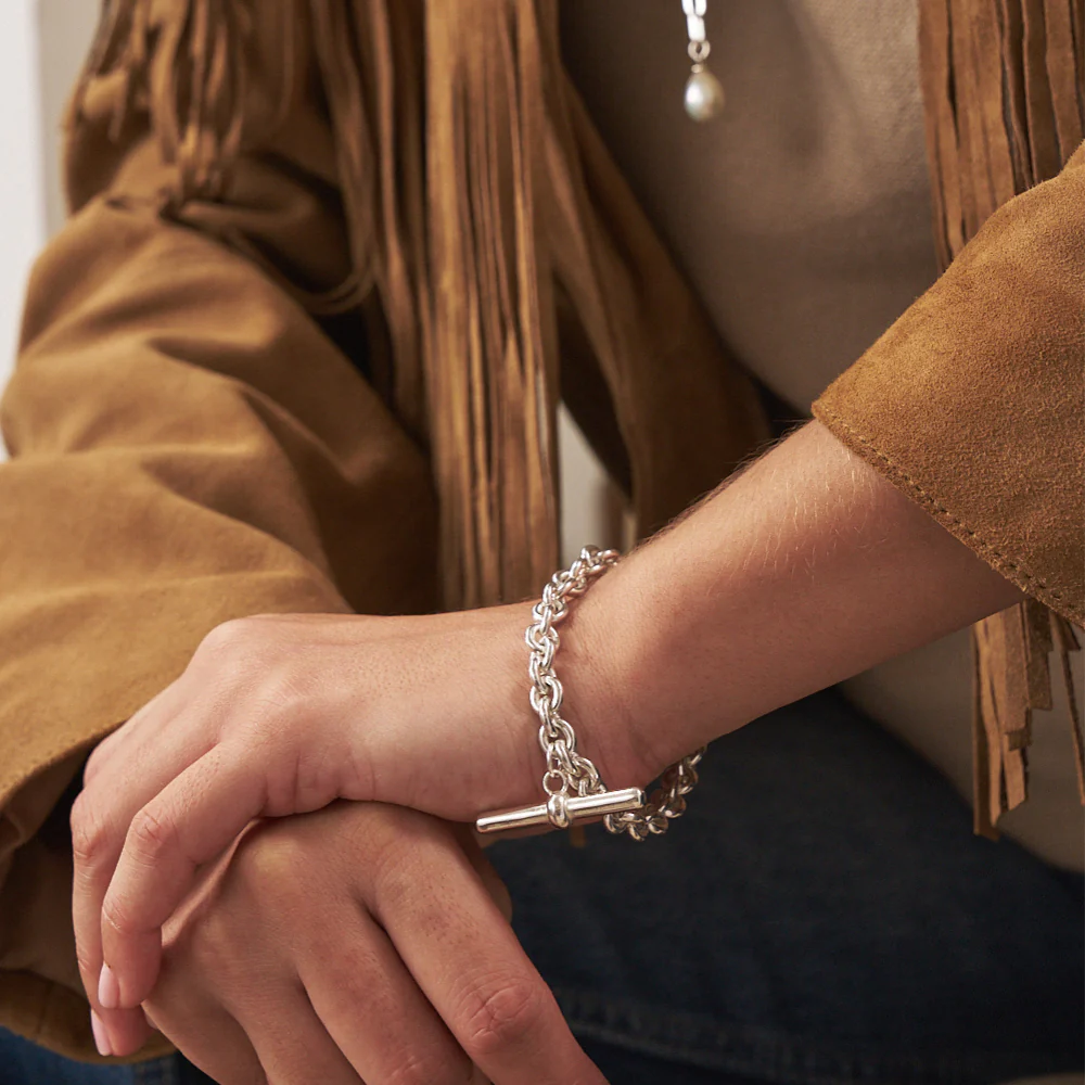 T-Bar Anchor Chain T-Bar Bracelet - Image 2
