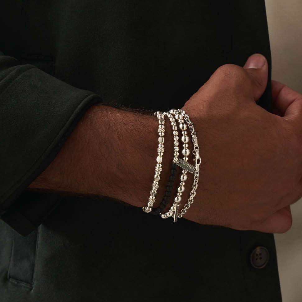 Twisted Cube Bracelet Gift Set - His & Hers Matching Set - Image 4